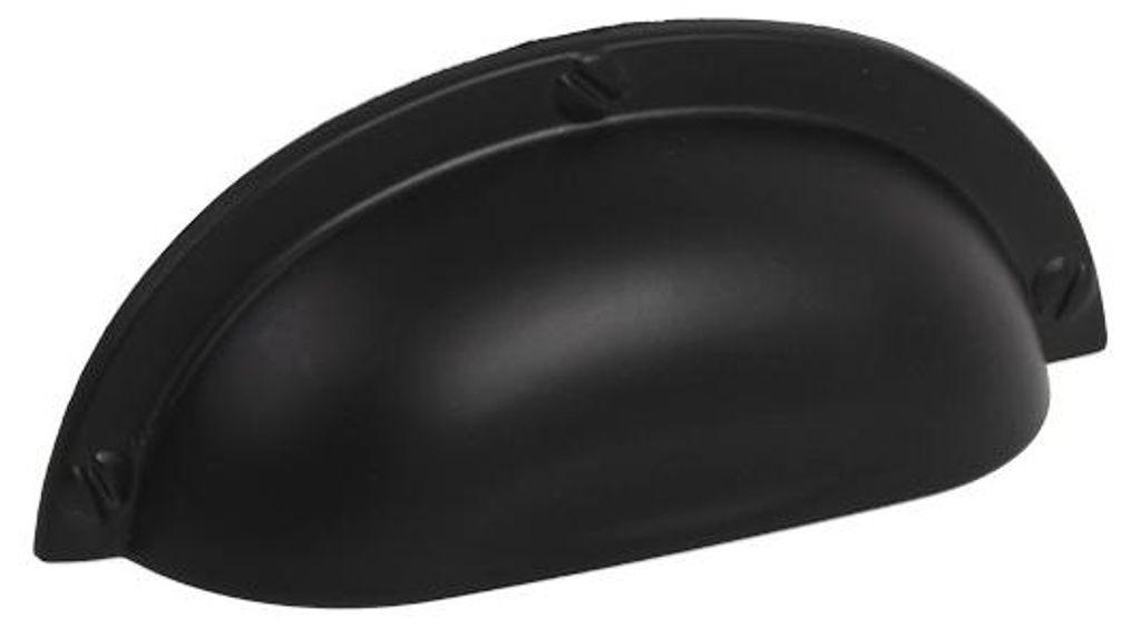 Schaffner MUSZLA Möbelgriff schwarz 64 mm Bohrlochabstand Produktbild 