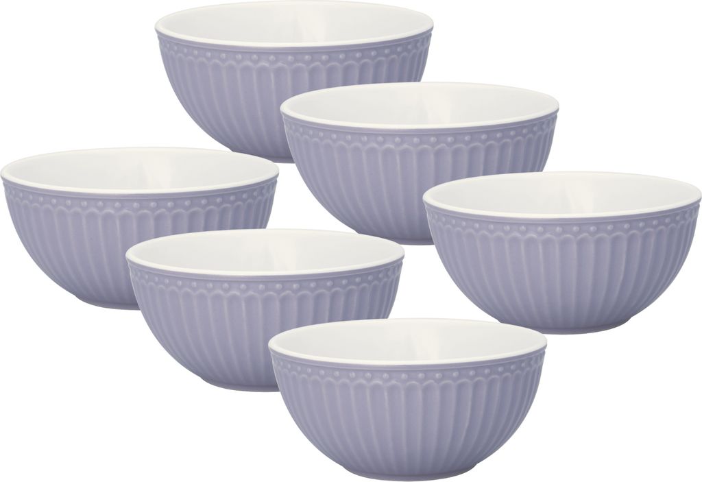 Greengate Alice Müslischale lavender 14 cm Set6