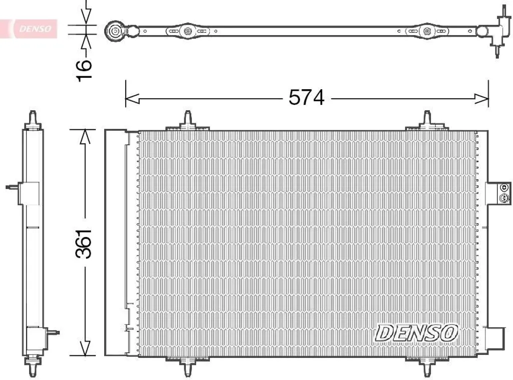 Condenseur Clim DENSO DCN21019 Haute Performance OE 6455HV pour 508 SW