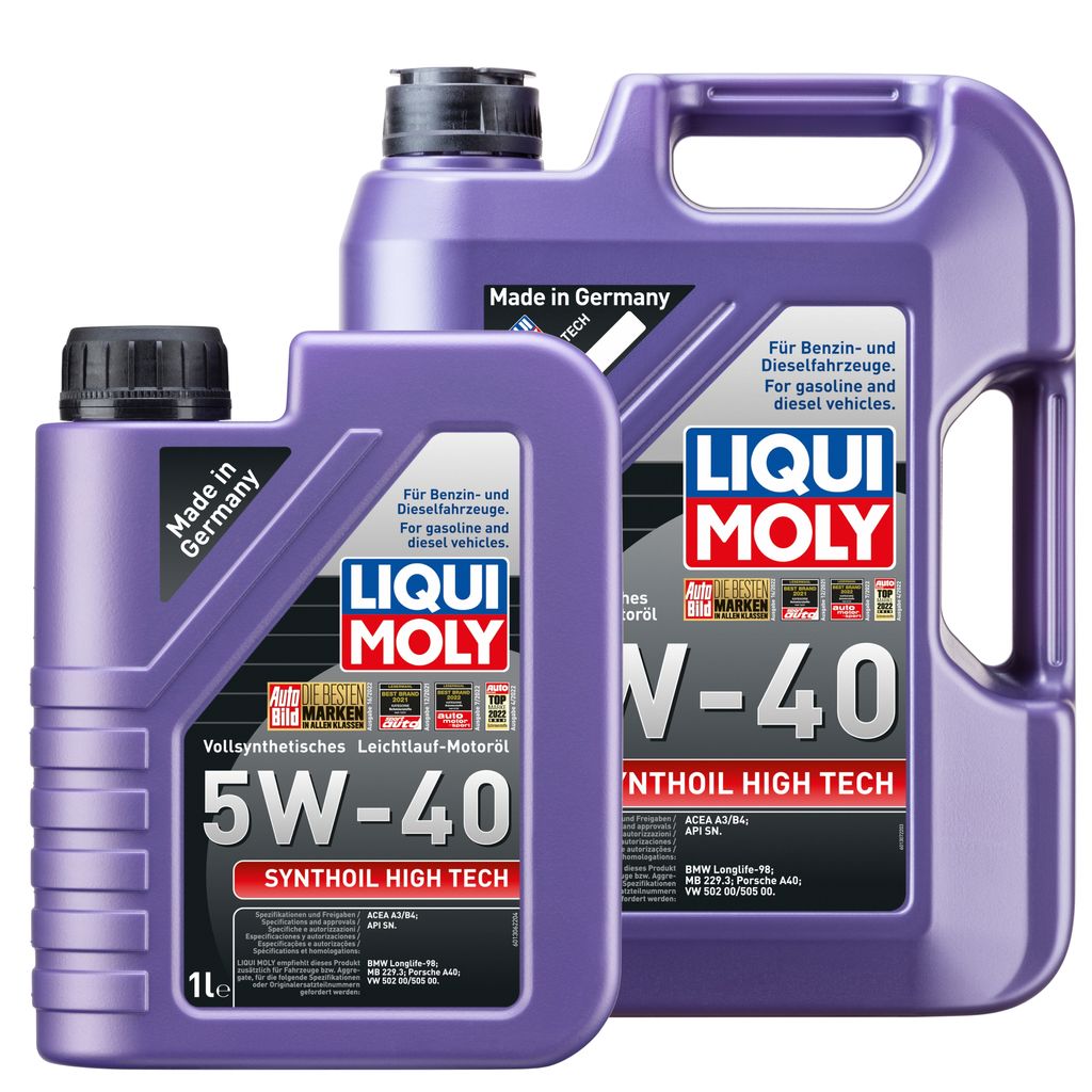 LIQUI MOLY Motoröl Synthoil High Tech 5W-40 5L & 1L | 6L Produktbild 