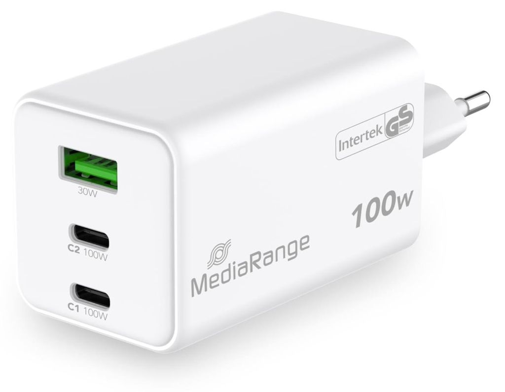 MediaRange MRMA123, Drinnen, AC, 20 V, Weiß Produktbild 