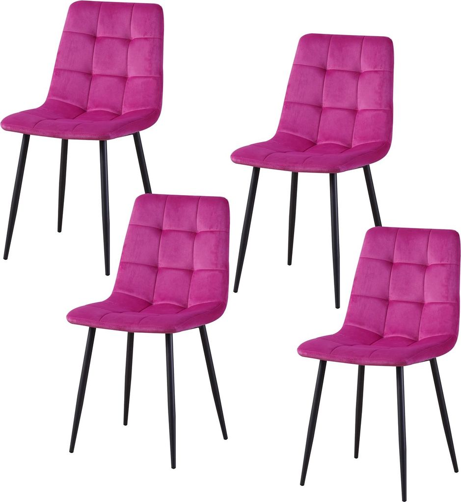 Stuhl Mesa Velvet 4er-Set