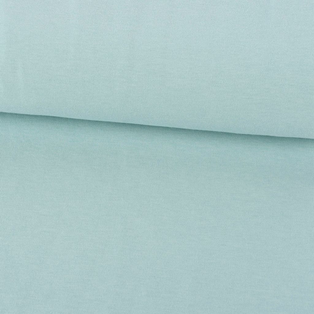 Strickschlauch Bündchenstoff Melange mint 33cm Breite