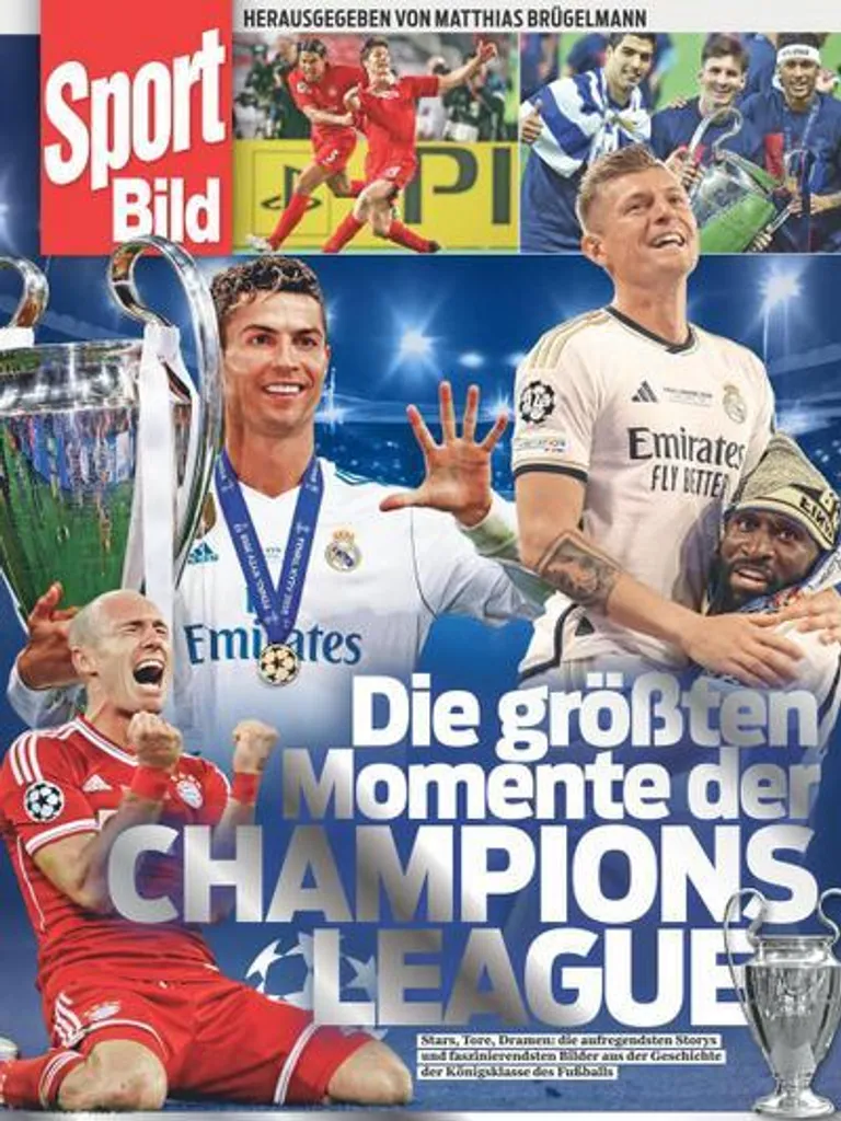 Livre de sport grands moments de la Ligue des Champions édition reliée