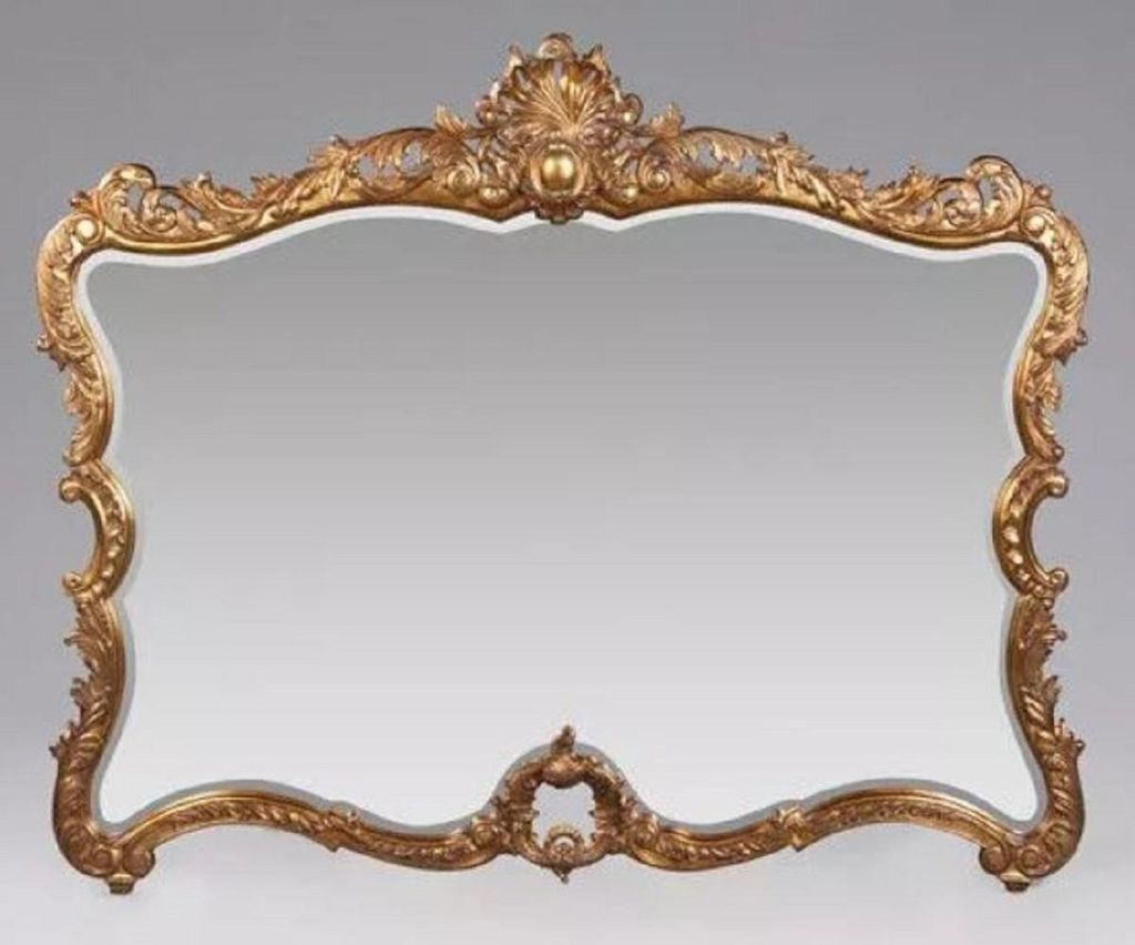 Casa Padrino Luxus Barock Spiegel Antik Gold - Prunkvoller Wandspiegel im Barockstil - Antik Stil Garderoben Spiegel - Wohnzimmer Spiegel - Barock ...