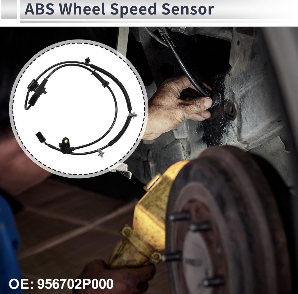ABS Raddrehzahlsensor Vorne Links ABS Sensor Antiblockiersystem Sensor Nr. 956702P000 für Kia Sorento 2011-2012 2.4L/3.5L