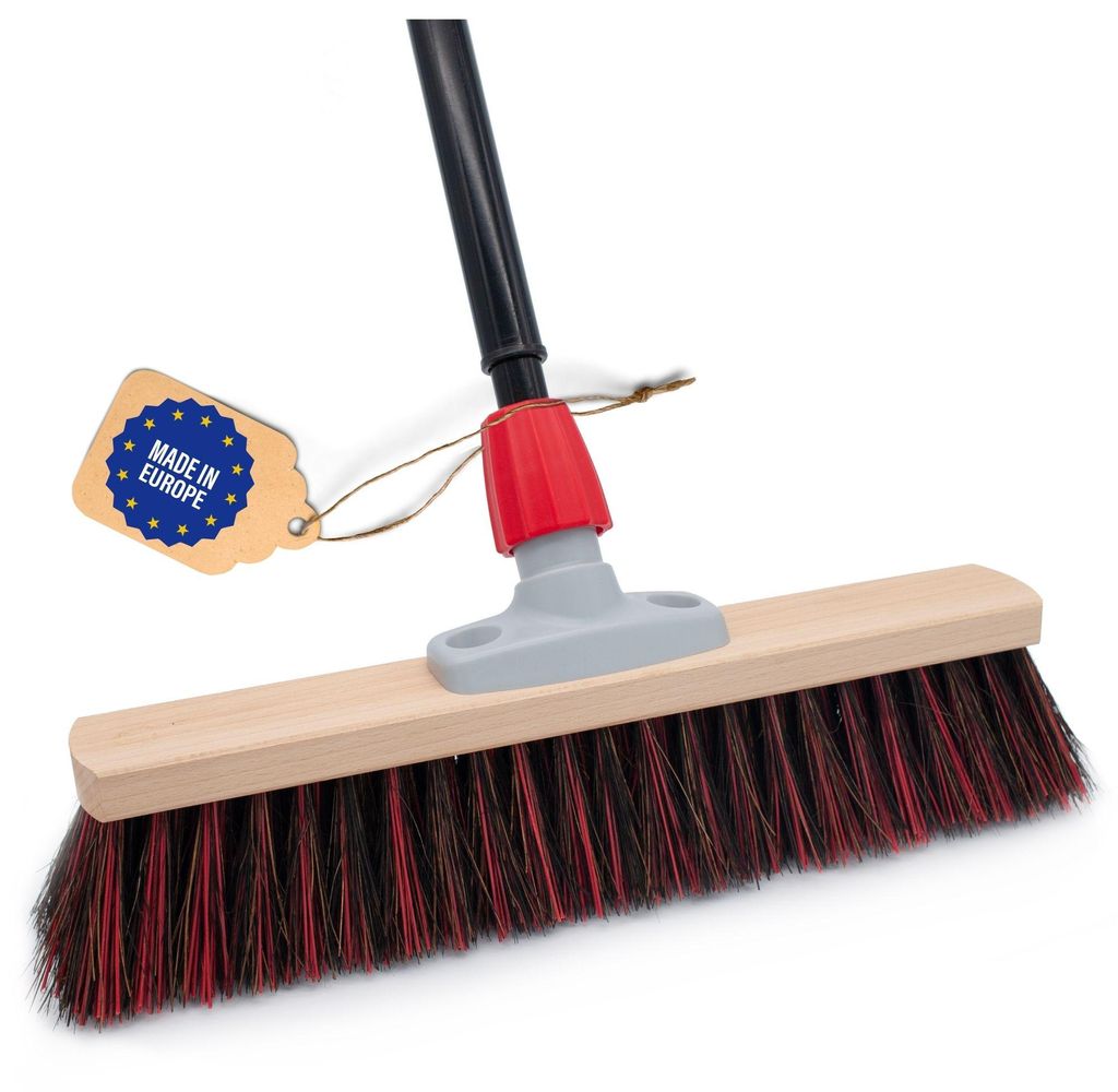 Novaliv Straßenbesen 40 cm I Besen mit Stiel ausziehbar I Produktbild 
