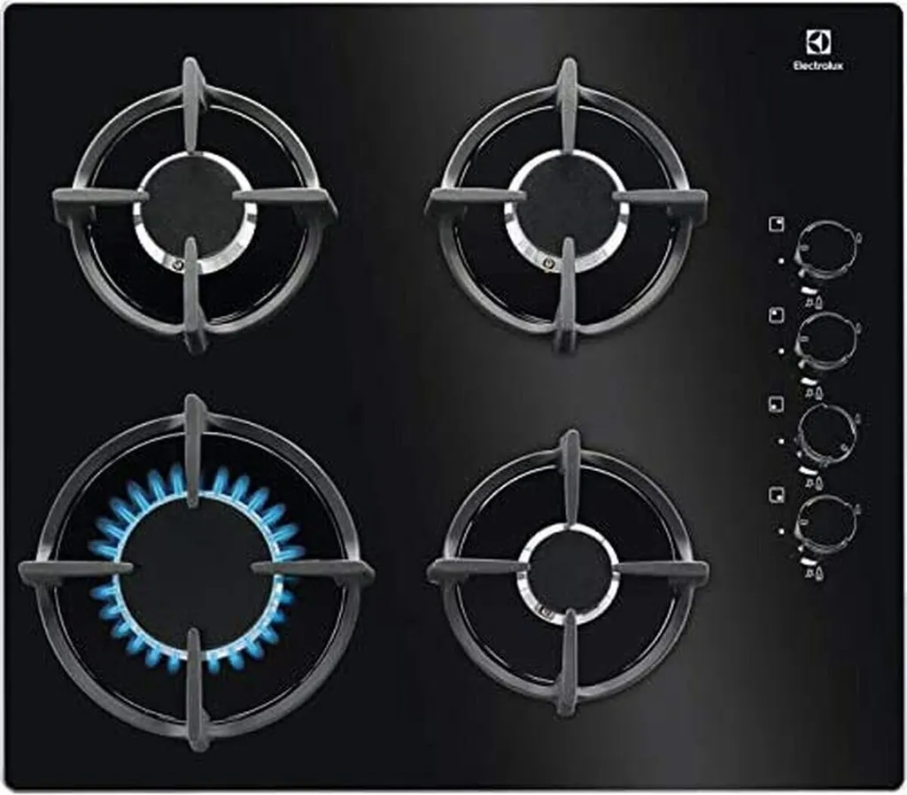 Table de Cuisson Gaz Encastrable Electrolux EGG6407K Noir 4 Zones Cuisine