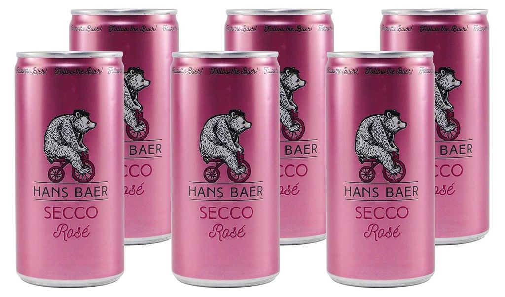 Hans Baer Secco Rosé -trocken- (12 x 0,2L) EINWEG Produktbild 