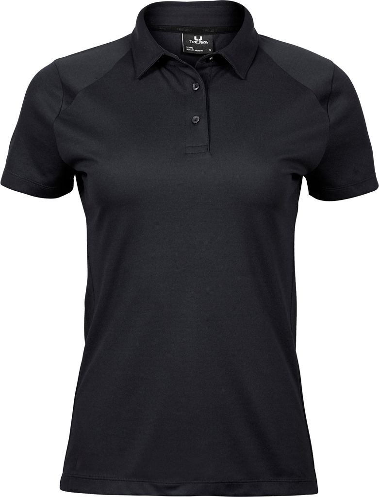 Tee Jays - "Luxury" Poloshirt für Damen - Sport BC4572 (2XL) (Schwarz)