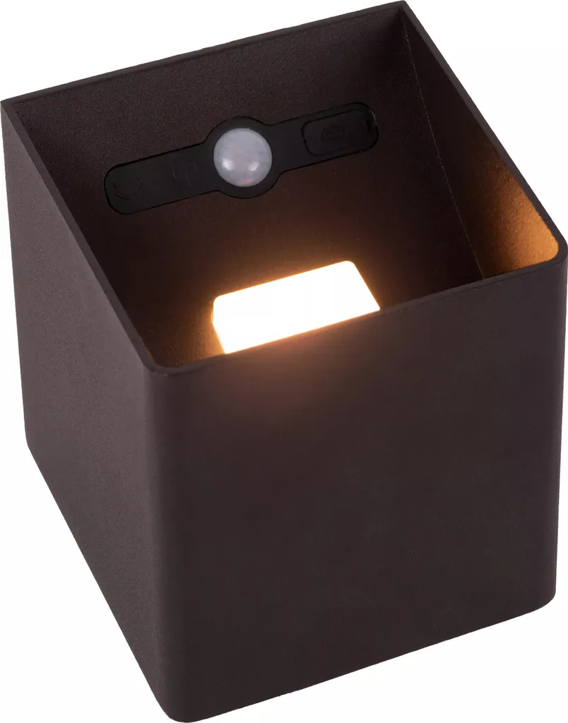 Applique de Sécurité Extérieure LED avec Détecteur VERTIGO Lucide 6W Noire