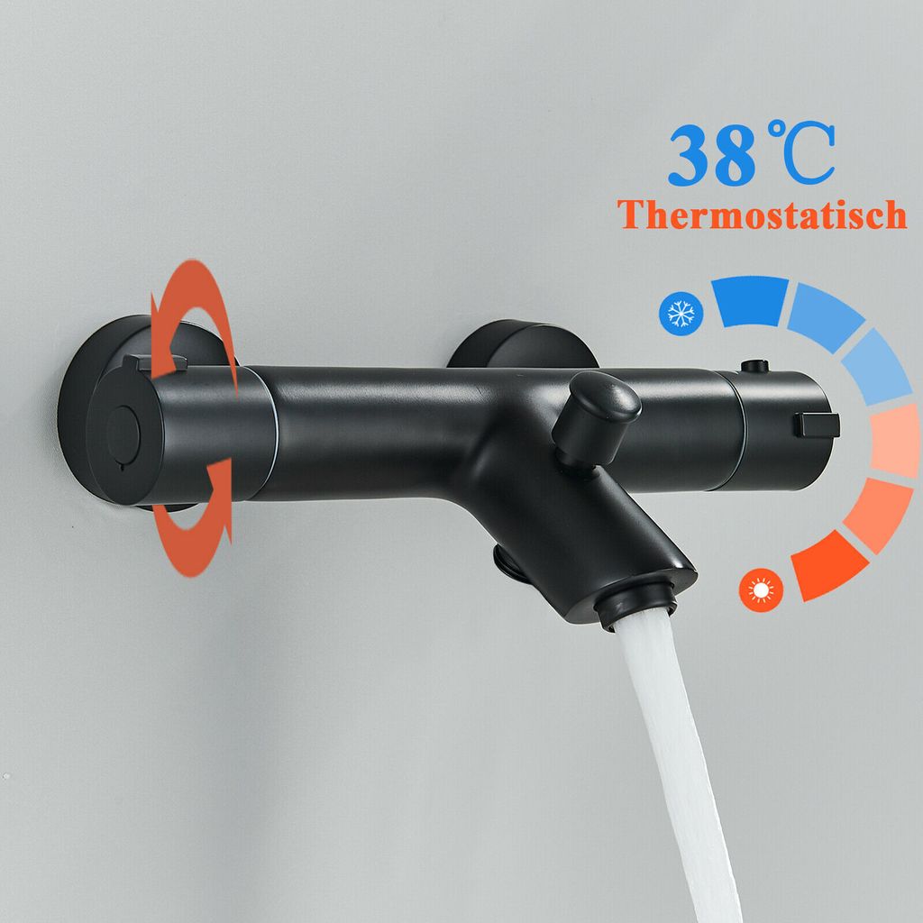 Thermostat Badewannenarmatur Badewanne Wasserhahn Duscharmatur set