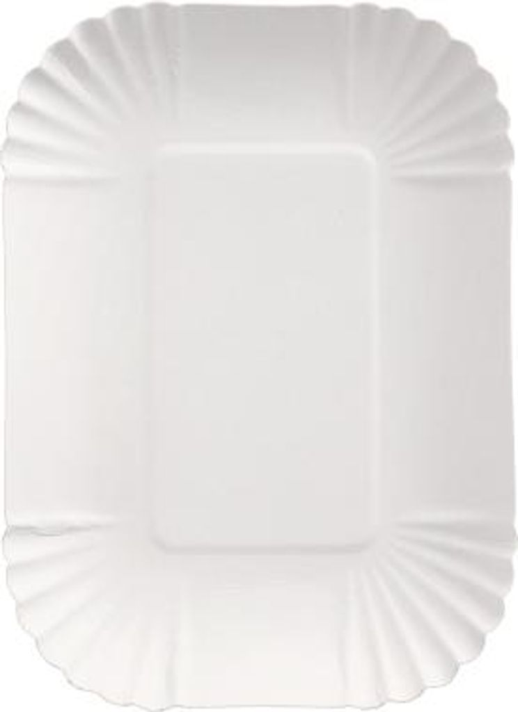 Schalen, Pappe "pure" eckig 13 cm x 17,5 cm x 3 cm weiss Produktbild 
