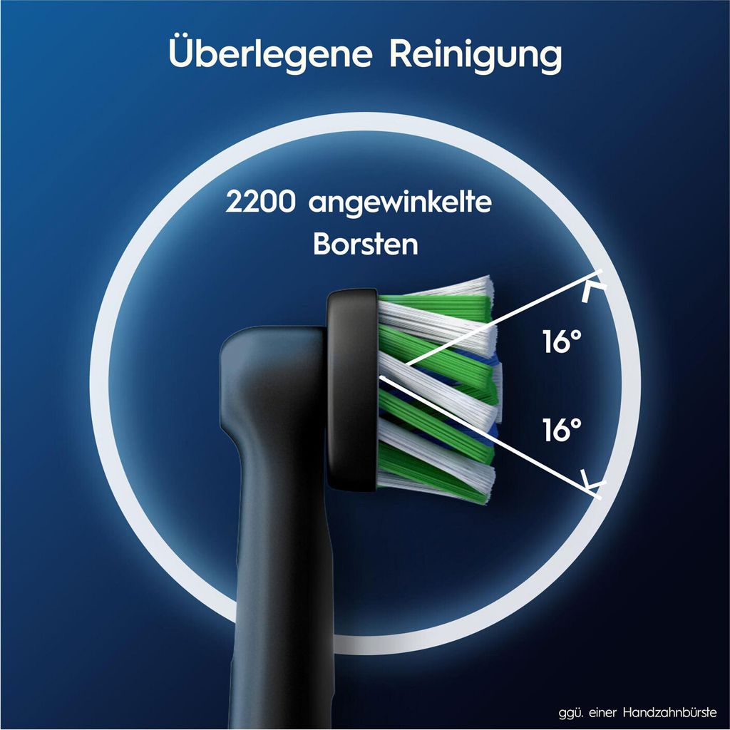 4 Oral-B PRO Cross Action schwarz Zahnbürstenaufsätze Produktbild 6