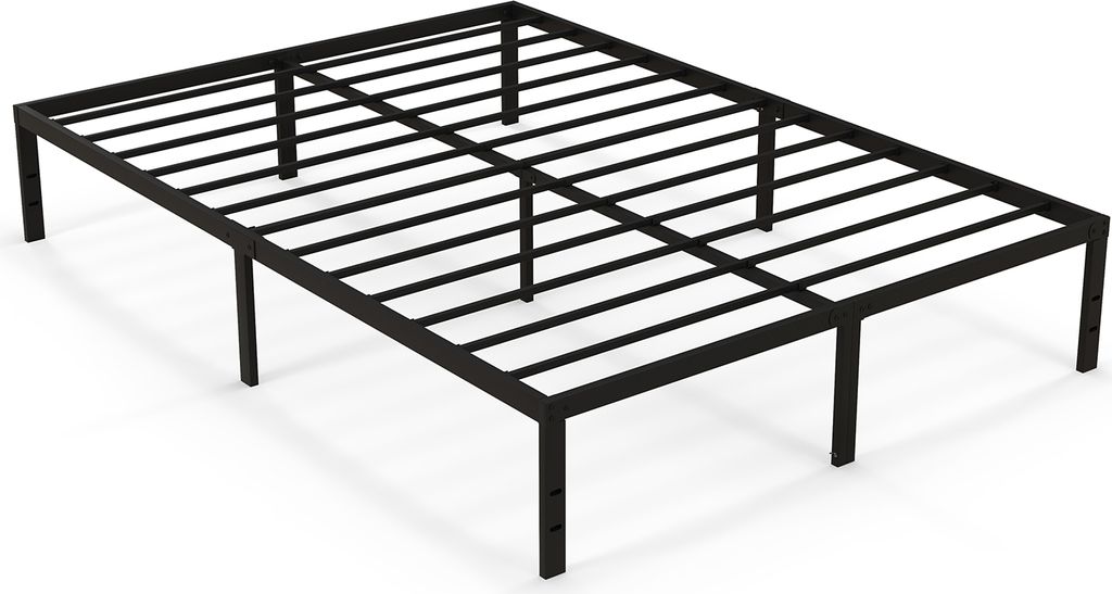 Łóżko COSTWAY 140 x 200 cm, metalowa rama łóżka, rama Zdjęcie produktu 