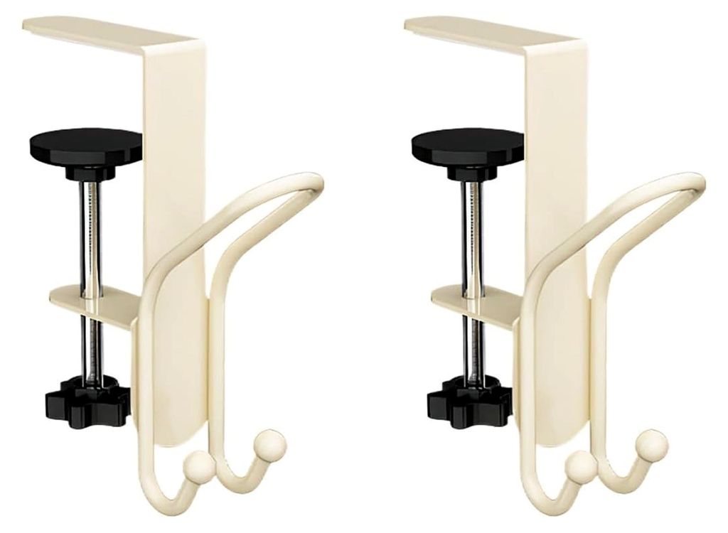2-teiliges Set Kaminstrumpfhalter mit Girlande Aufhänger, verstellbar für verschiedene Größen, cremefarben