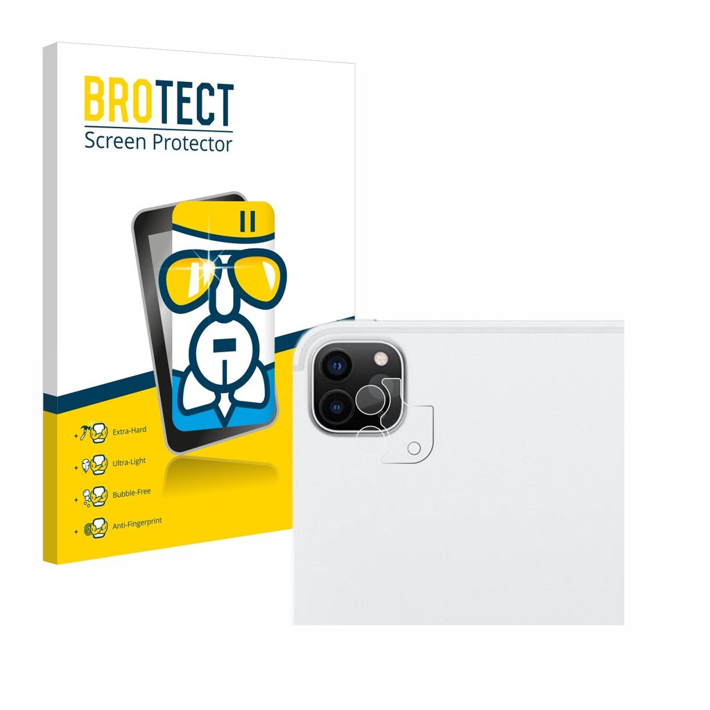 BROTECT Schutzglas für Apple iPad Pro 12.9" WiFi 2021 (NUR Kameraschutz, 5. Gen.) Schutzfolie Panzer Folie Glas Display Schutz klar