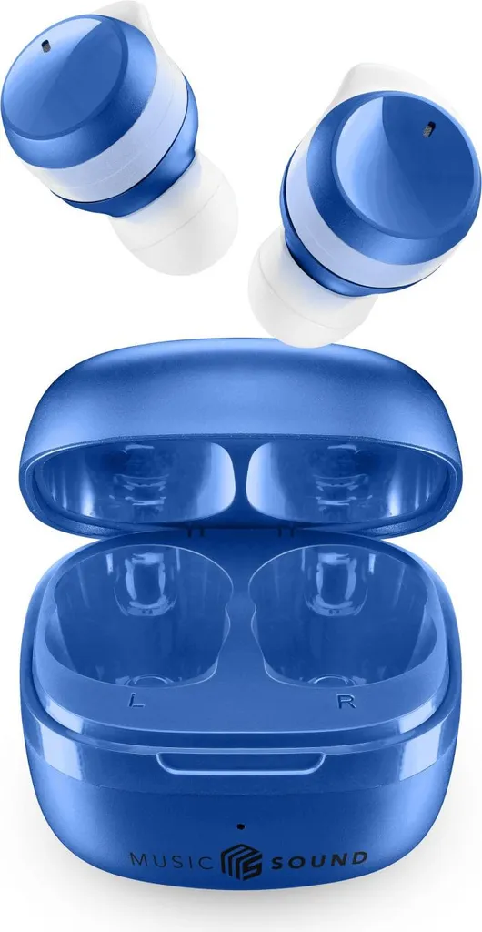 Auricolari Bluetooth Music Sound Flow Blu - Wireless In-Ear