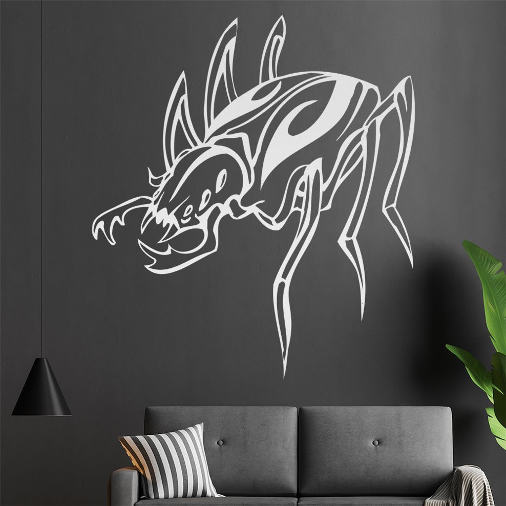 Riesen Käfer Wandtattoo in 6 Größen - Wandaufkleber Wall Sticker - Dekoration, Küche, Wohnzimmer, Schlafzimmer, Badezimmer