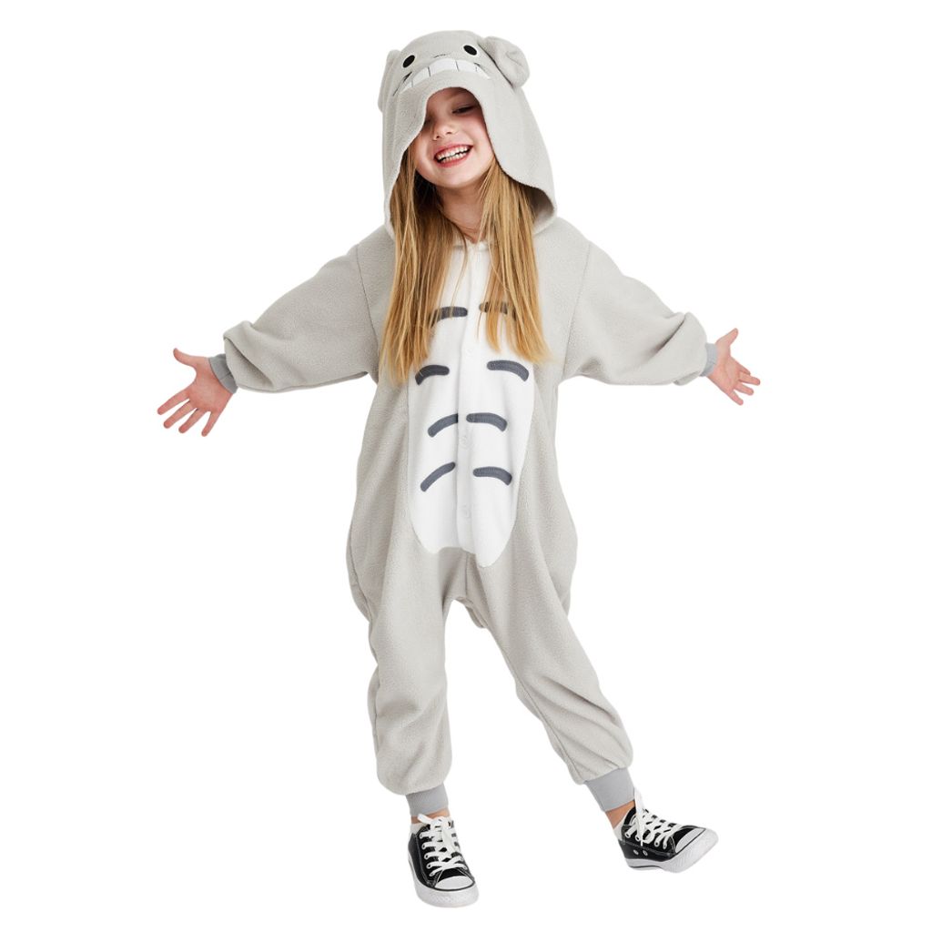 Onesie Kigurumi Pyjama Kostüm für Kinder Totoro 128 Produktbild 3
