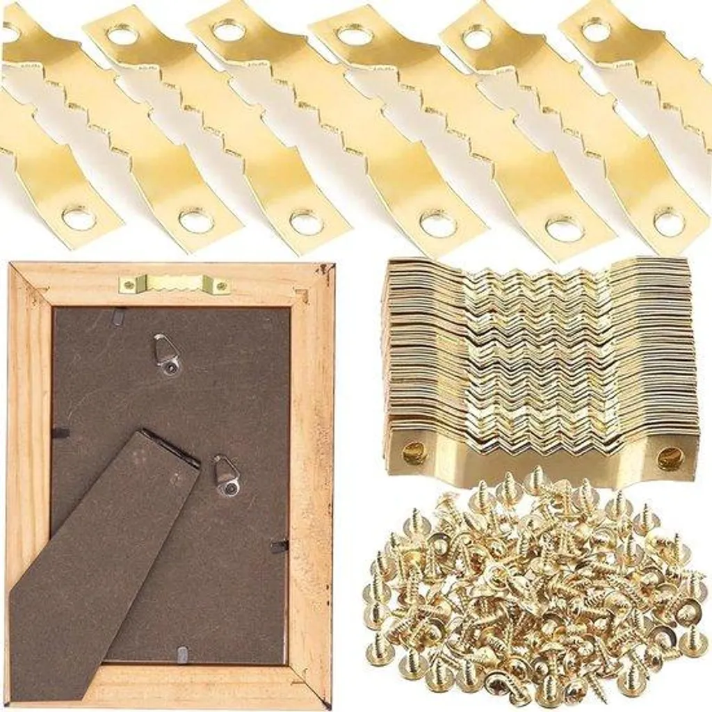 Accroche cadre photo 40 mm dents de scie pour décoration murale lot 50