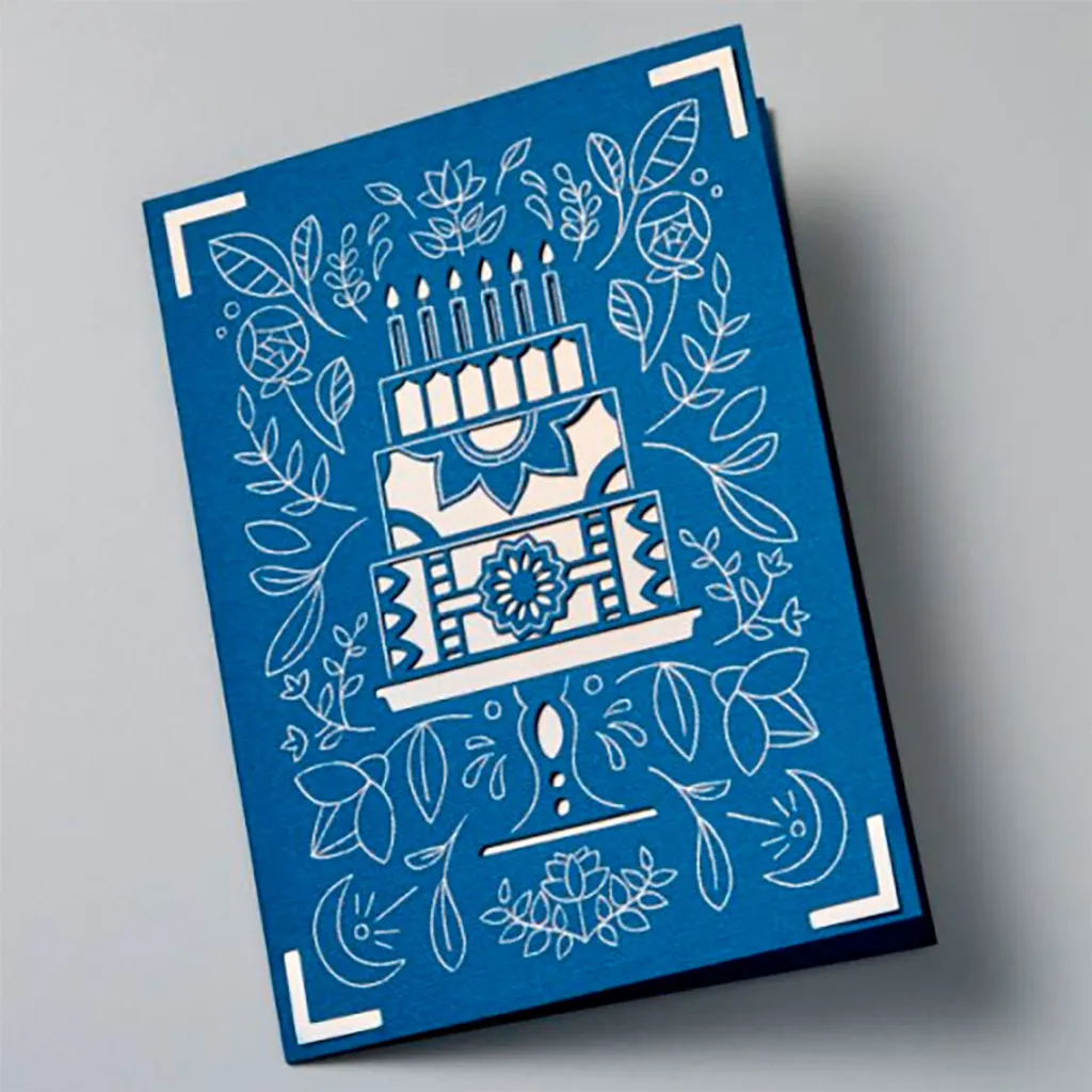 Cricut Joy Insert Cards A2 Foil Celebration pour Carterie sans Colle