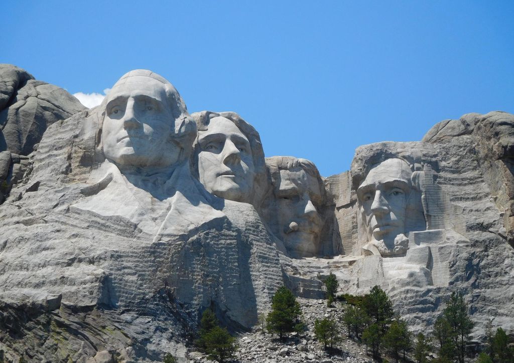 hansepuzzle 102244 - Mount Rushmore Nationaldenkmal Puzzle, 260 Teile, Natur, 41,0 x 28,0cm mit hochwertiger Aufbewahrung, Kartonbox & Beutel