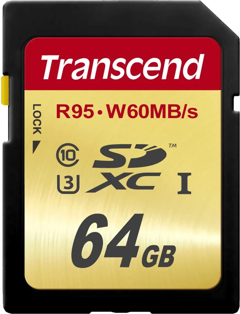 Transcend TS64GSDU3 Carte SDXC 64 Go UHS-I Classe 10 V30 95 Mo/s