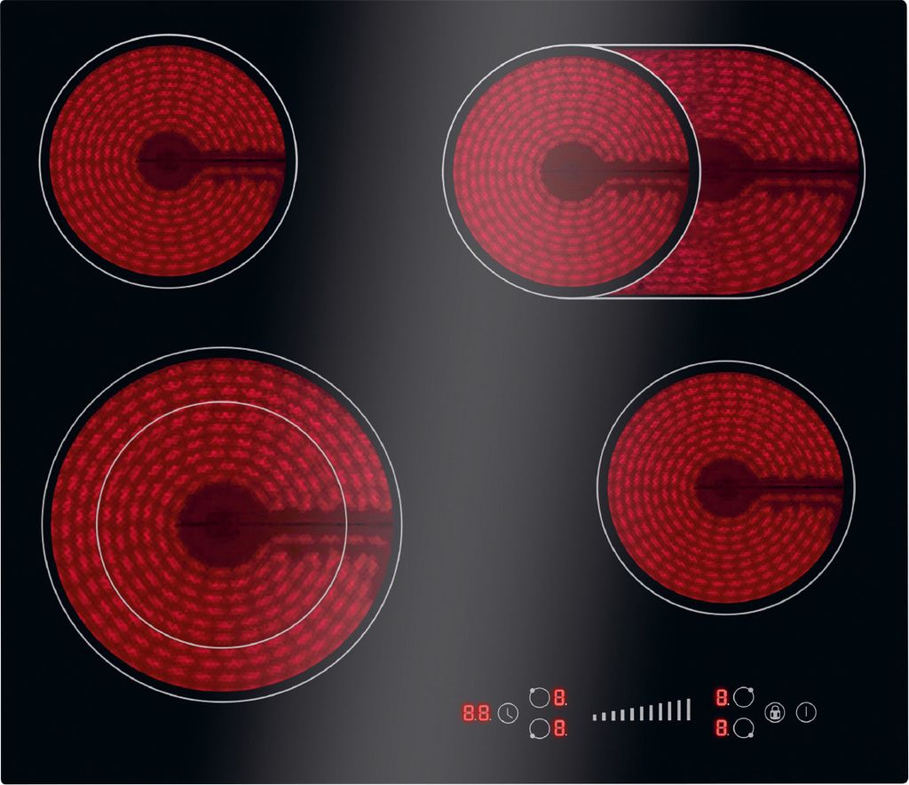 Bomann Autarkes Ceranfeld mit 4 Kochfelder | Slide Control Produktbild 