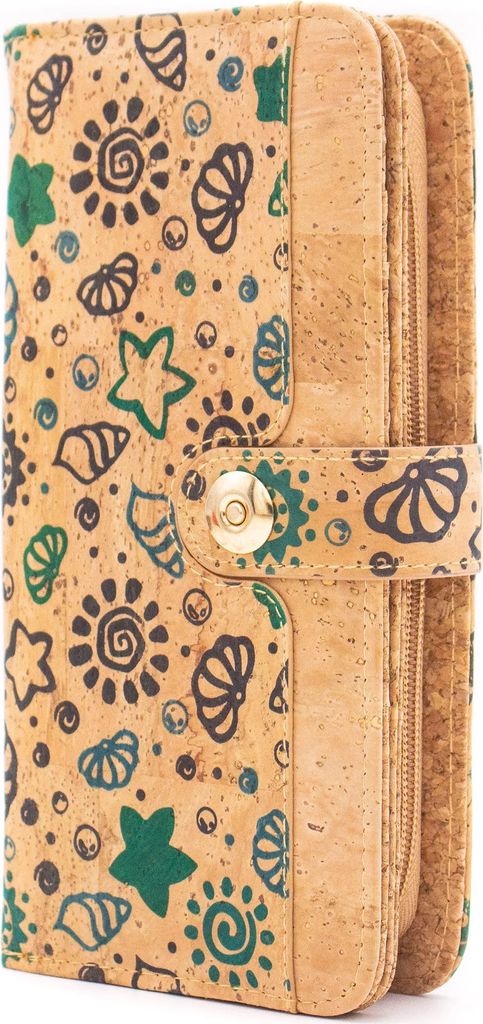 Kork Portemonnaie Classic Geldbörse Muscheln