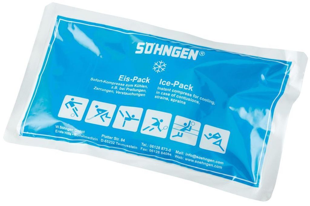 SÖHNGEN Kälte Sofortkompresse, keine Vorkühlung erforderlich, Größe: 27x15 cm, Ausführung:Sofort-Kompresse, DIN:nv, Maße:270 x 150 mm, Inhal...
