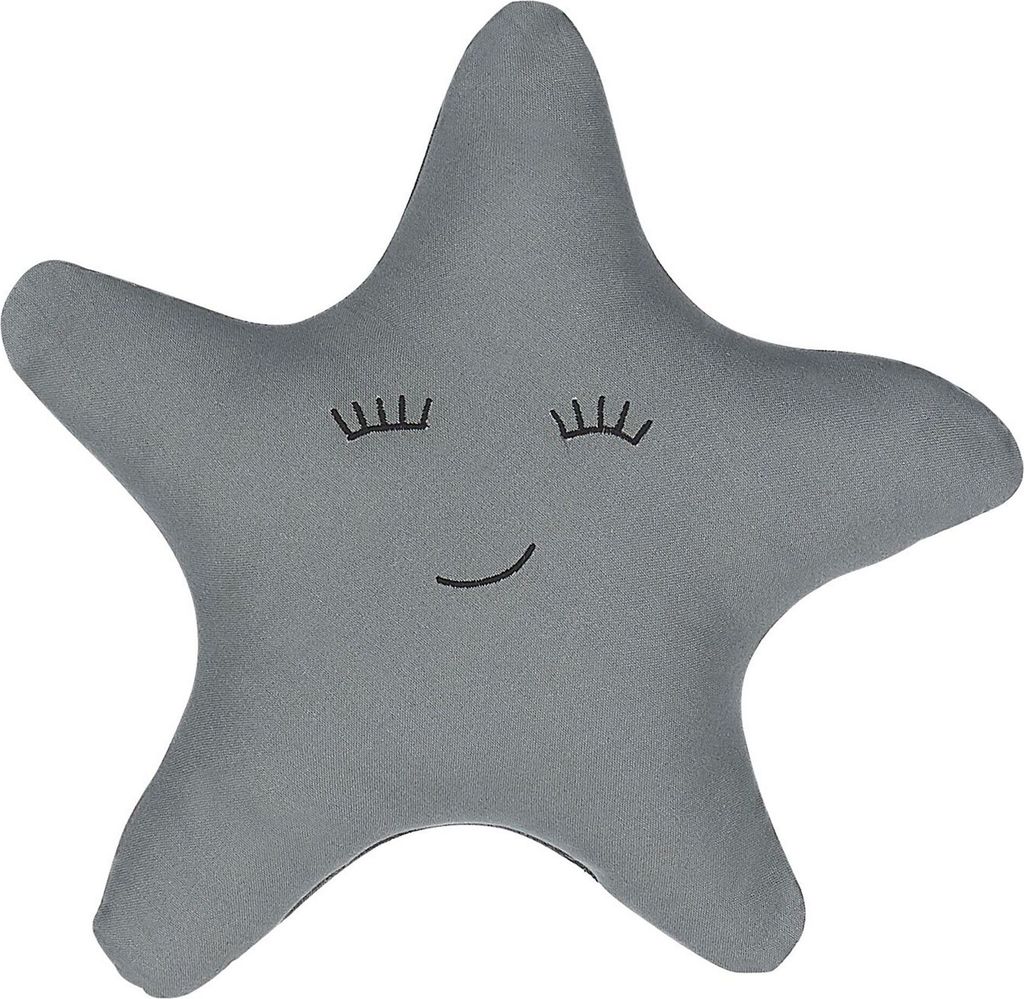 BELIANI Dekokissen Grau Baumwolle Sternenform 40 x 40 cm Wohnzimmer Kindezimmer