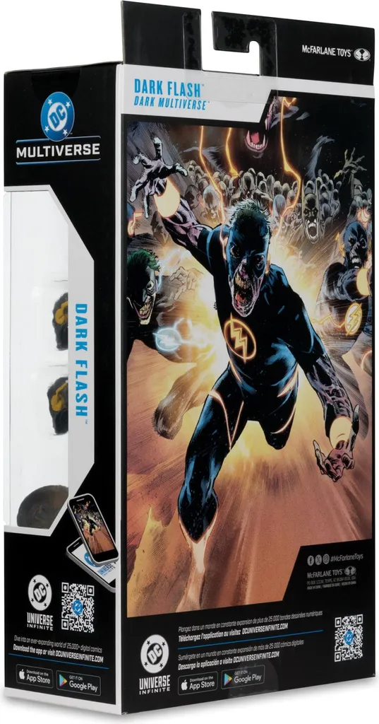 Figurine Dark Flash DC Multiverse Stable et Articulée Red Edition 18cm - 9