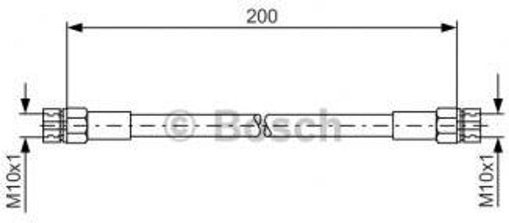 Bosch Bremsschlauch Hinterachse links 1 987 476 219