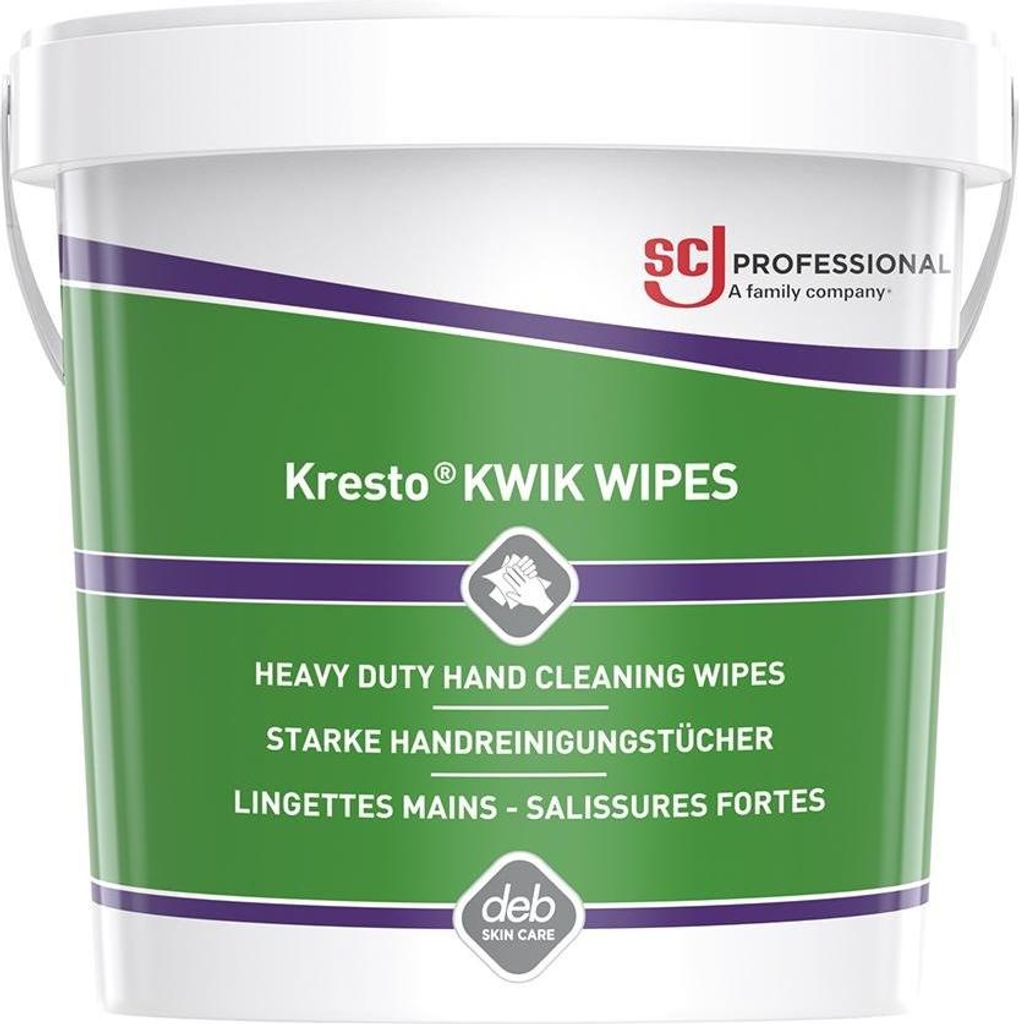 SC Johnson Hautreinigung Kresto kwik-wipes 70 Tücher Eimer Produktbild 