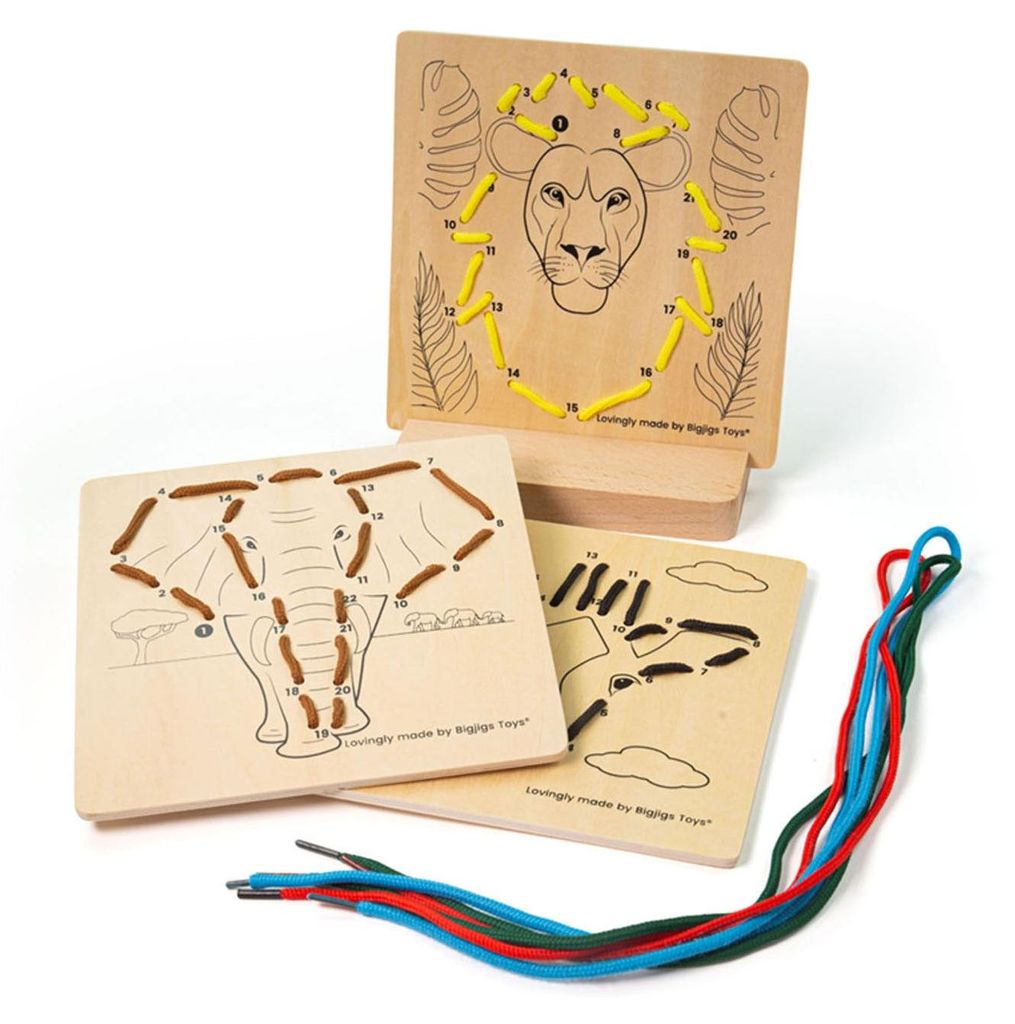 Bigjigs Toys Dressing by Numbers Wild Animals