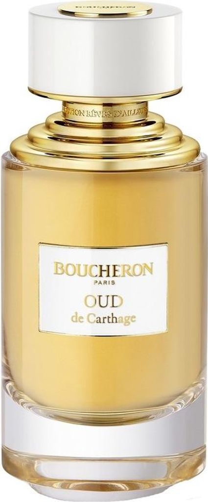 A bottle of Boucheron Oud de Carthage Eau de Parfum.