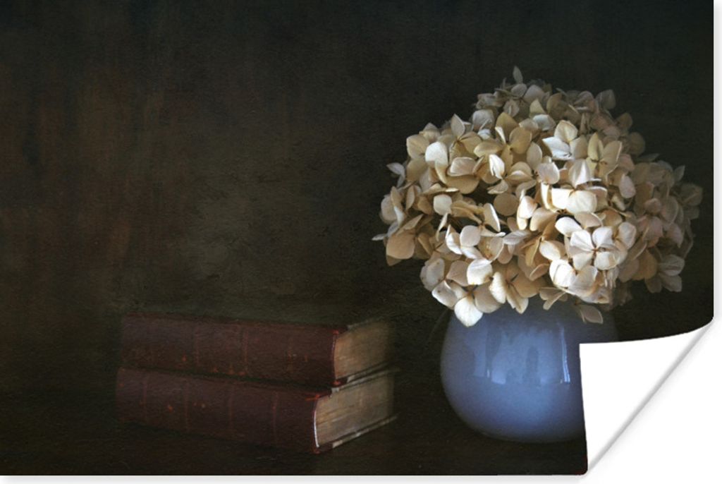 MuchoWow Poster Hortensie - Stilleben - Blumen 90x60 cm - Schlafzimmer