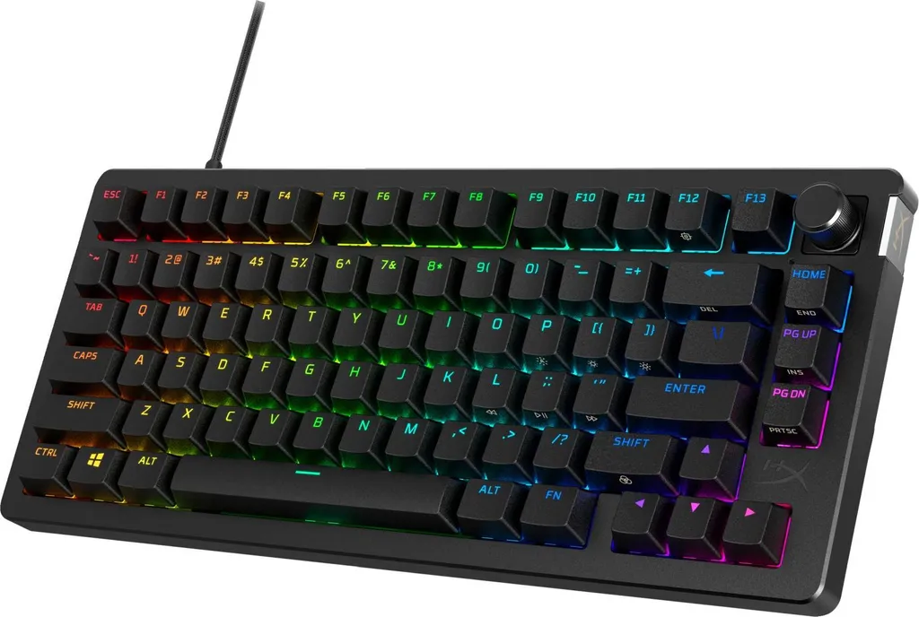 Clavier gaming HyperX Alloy Rise 75 noir idéal pour setup compact pro - 11