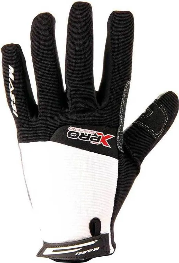 Gants de cyclisme VTT Massi Descend X-pro XL coloris Noir et Blanc