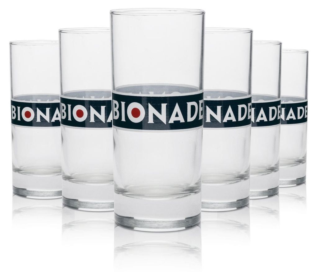 6x Bionade Softdrinks Glas 22cl Longdrink rund Libbey Produktbild 