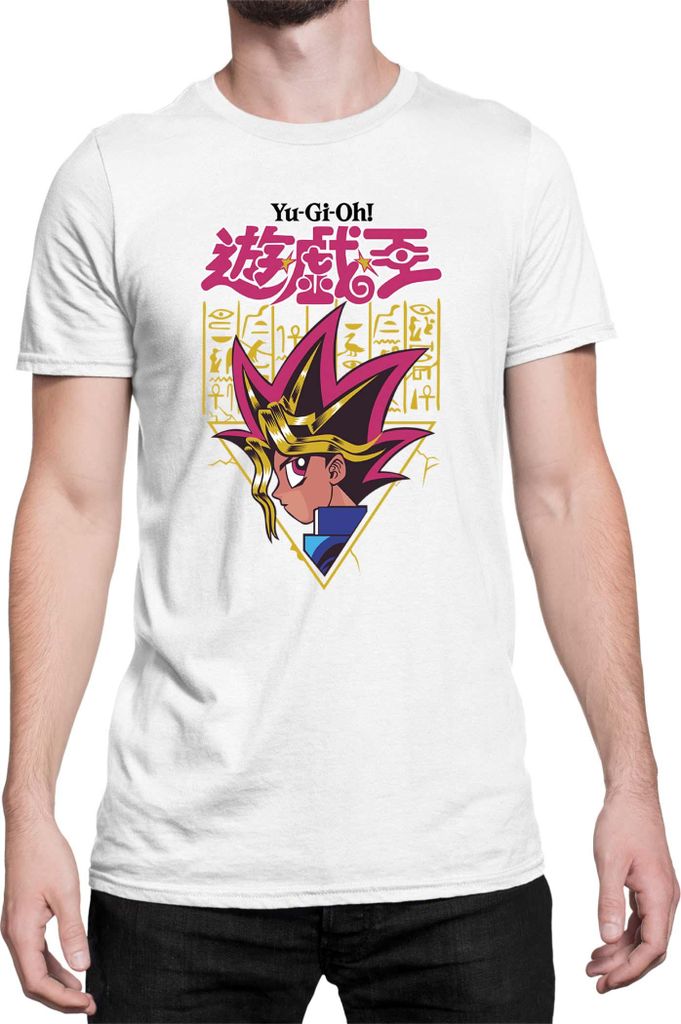 Herren T-Shirt Japan Manga Anime Comics Yu Gi 022, Man S / Weiß