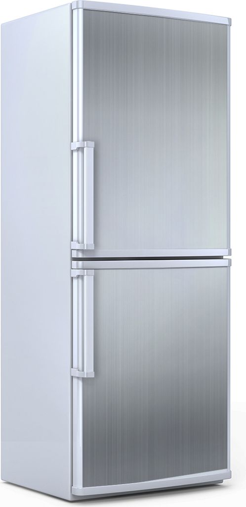 Kühlschrankdekoration 70x180 cm Aufkleber auf dem Kühlschrank - Metall Stahl Motive