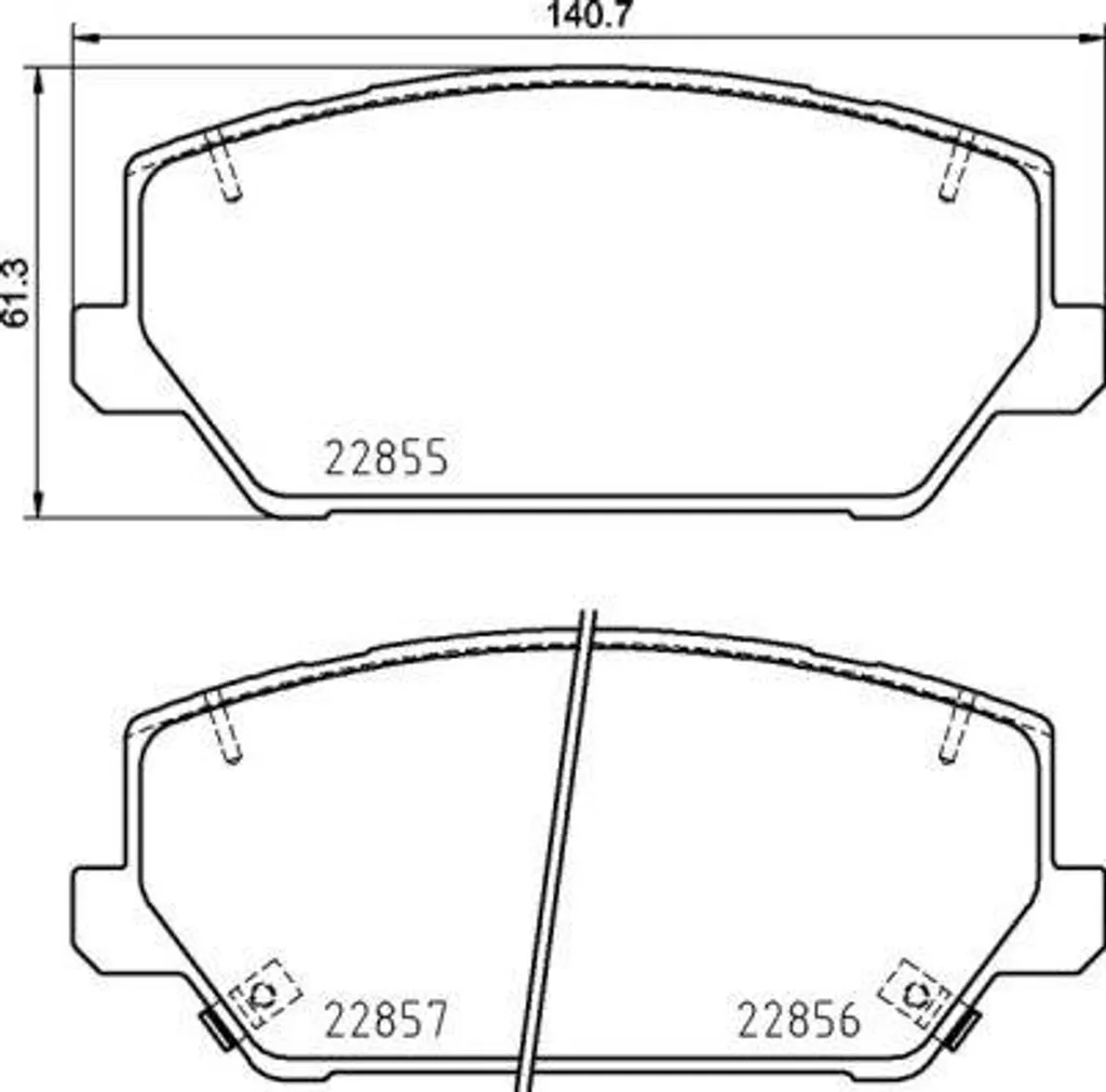 Plaquettes de Frein Avant Brembo P 30 102 pour Berline Optima et i30 OE