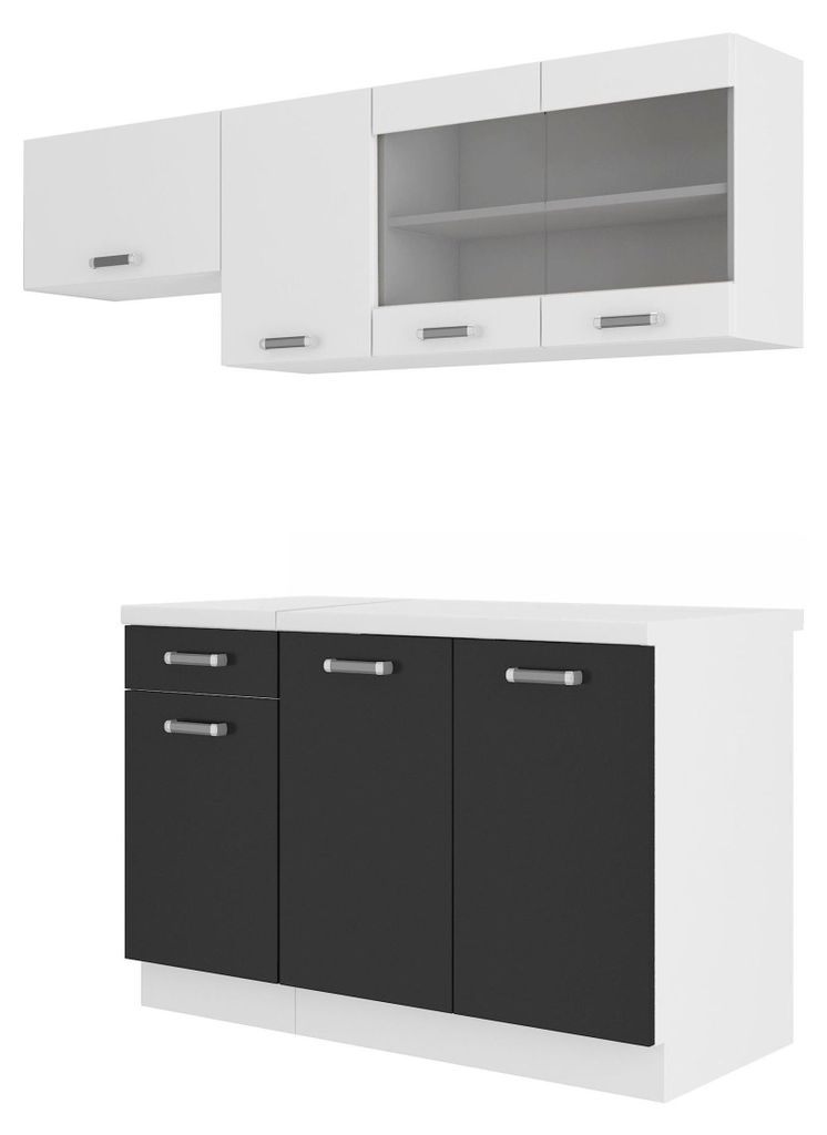 Küche Omega Mini 180 cm Küchenzeile Küchenblock Singleküche Produktbild 