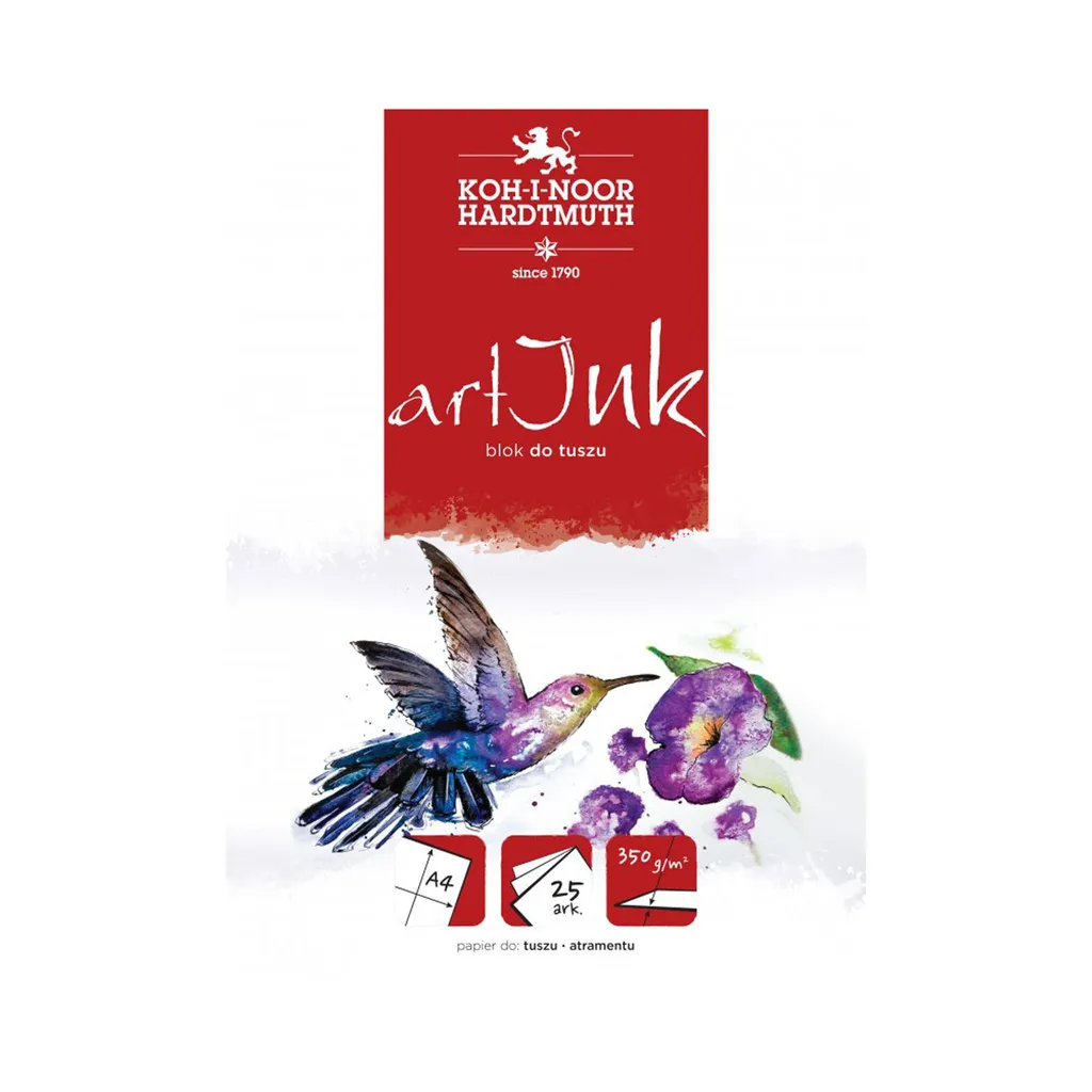Papier pour Encre à Alcool A4 350g Koh-i-Noor ArtInk 25 Flles Blanc
