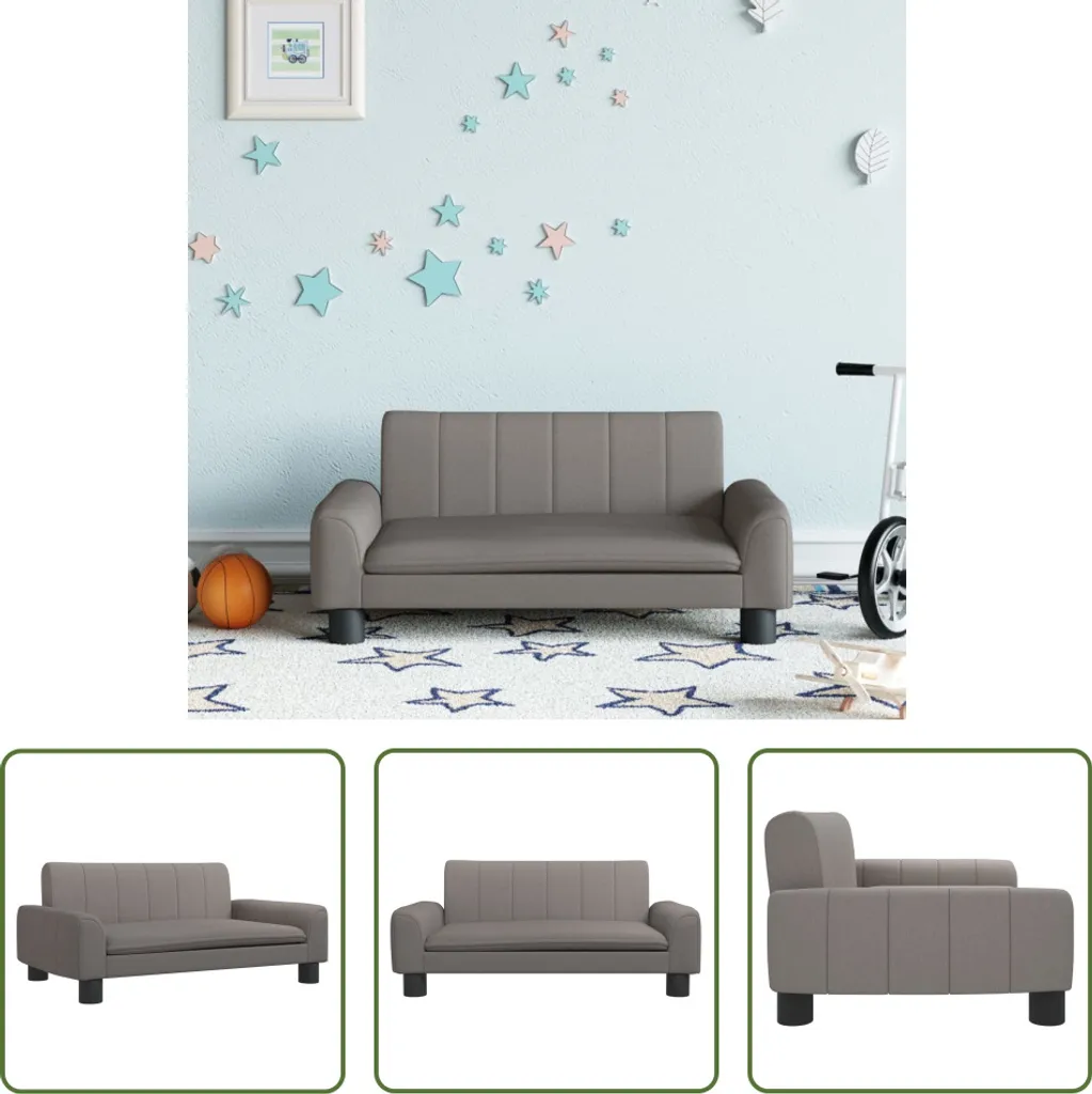 Divano Design Bambini Taupe 70cm - Arredo Cameretta The Living Store