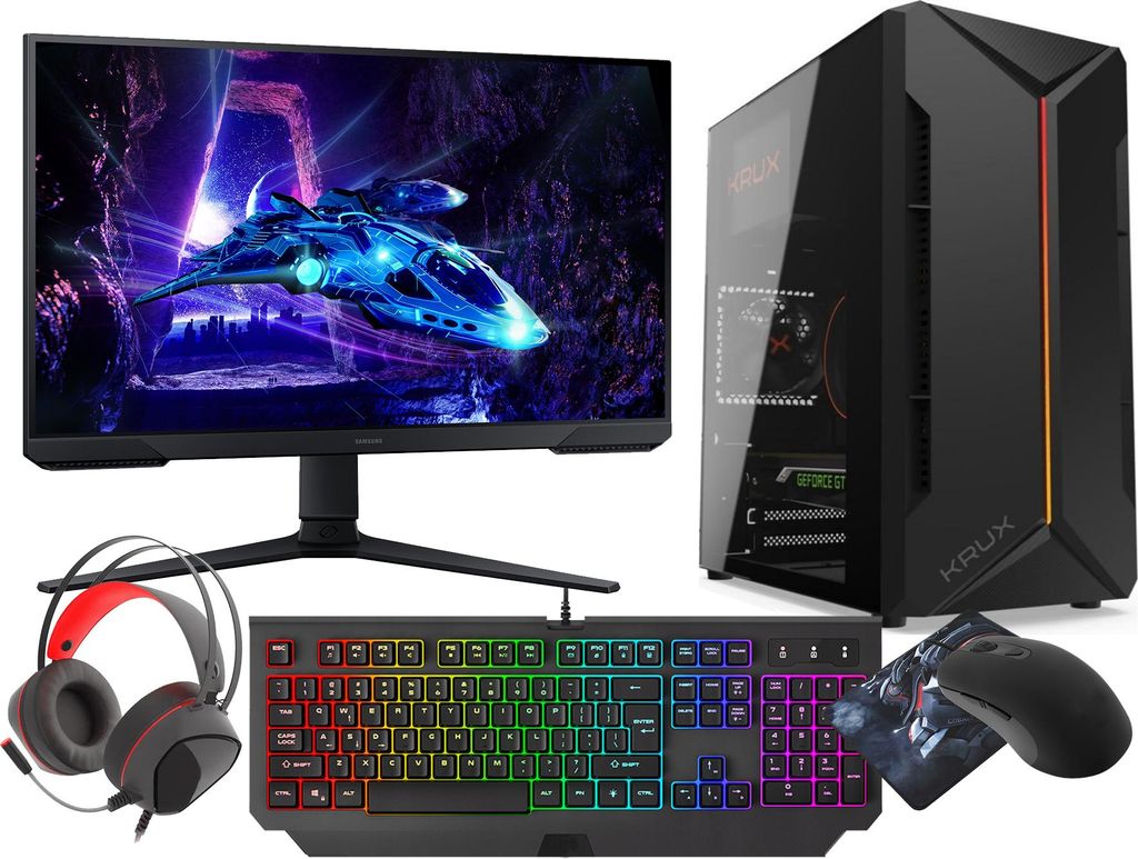 VIST Astro Gaming PC Komplett Set R7 5700G 32GB RX VEGA8 SSD 1TB nVme WIFI Win11 24"