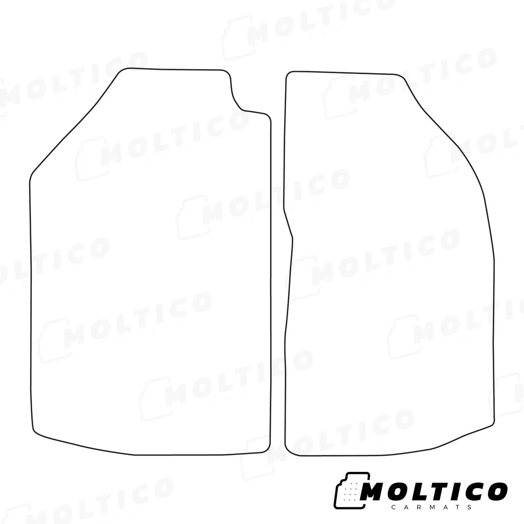 Tappetini Auto In Velluto MOTOS Per Volkswagen Caddy III 2015-2020 – Set Premium Antiscivolo Con Fissaggi – Spessore 10mm - 4