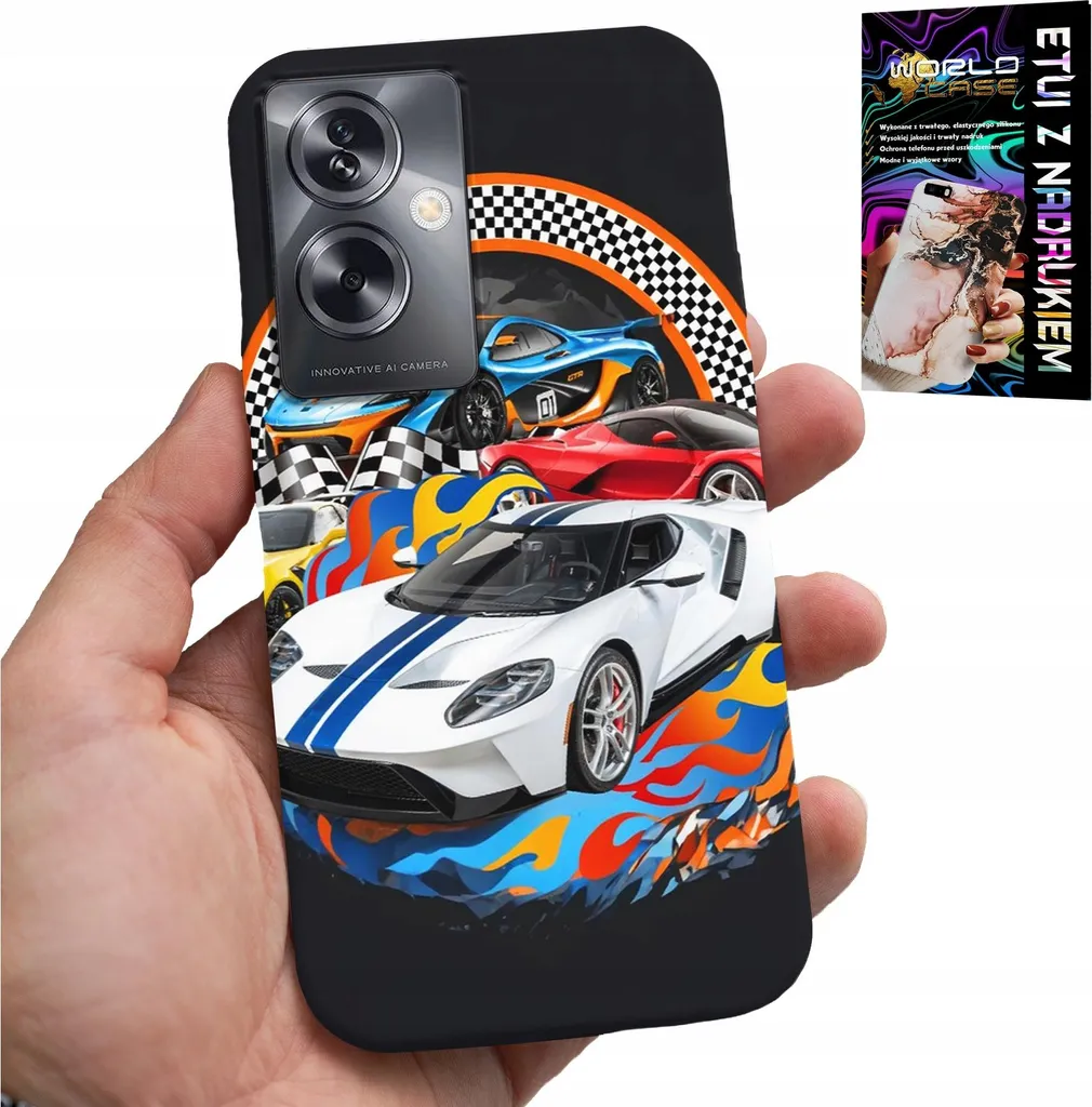 Custodia Design Auto Sportive Oppo A79 5G + Pellicola Foil